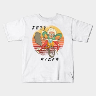 Crazy Free Rider Kids T-Shirt